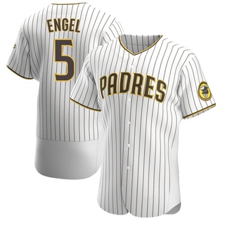 Authentic Adam Engel Men's San Diego Padres Home Jersey - White/Brown