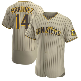 Authentic Carmelo Martinez Men's San Diego Padres Alternate Jersey - Tan/Brown