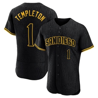 Authentic Garry Templeton Men's San Diego Padres Snake Skin City Jersey - Black