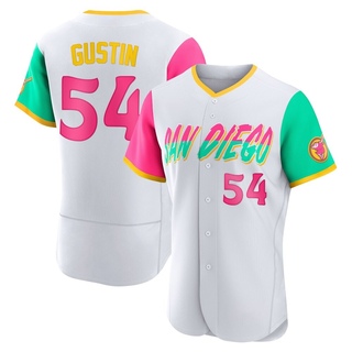 Authentic Harry Gustin Men's San Diego Padres 2022 City Connect Jersey - White