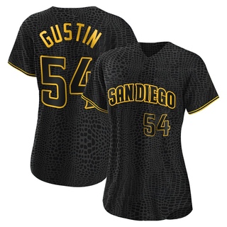 Authentic Harry Gustin Women's San Diego Padres Snake Skin City Jersey - Black