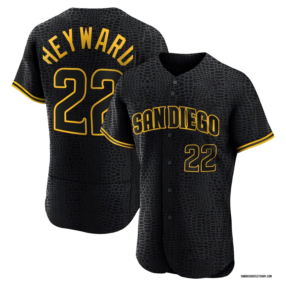 Authentic Jason Heyward Men's San Diego Padres Snake Skin City Jersey - Black