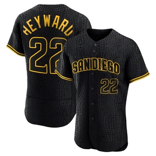 Authentic Jason Heyward Men's San Diego Padres Snake Skin City Jersey - Black