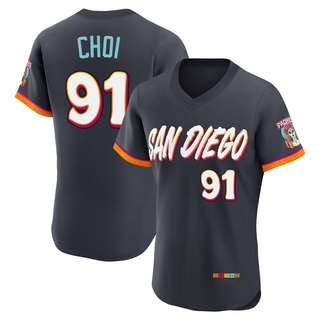 Authentic Ji Man Choi Men's San Diego Padres Obsidian 2026 City Connect Stadium Jersey