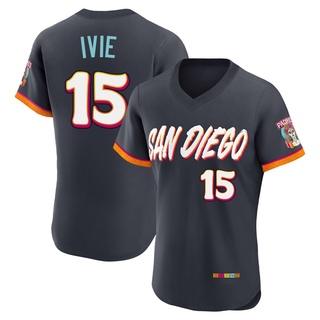 Authentic Mike Ivie Men's San Diego Padres Obsidian 2026 City Connect Stadium Jersey