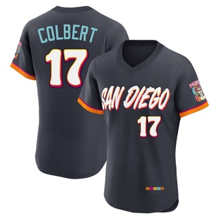 Authentic Nate Colbert Men's San Diego Padres Obsidian 2026 City Connect Stadium Jersey