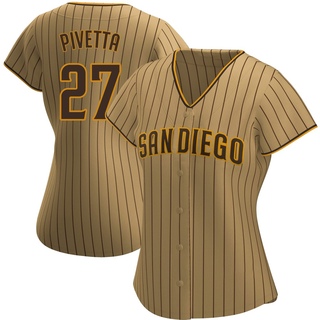 Authentic Nick Pivetta Women's San Diego Padres Alternate Jersey - Tan/Brown