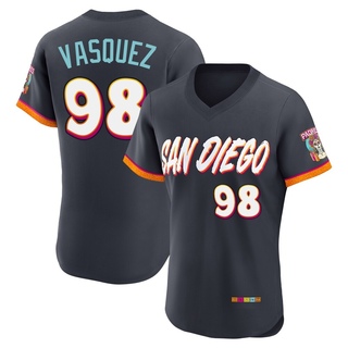 Authentic Randy Vasquez Men's San Diego Padres Obsidian 2026 City Connect Stadium Jersey