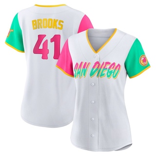 Authentic Trenton Brooks Women's San Diego Padres 2022 City Connect Jersey - White