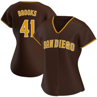 Authentic Trenton Brooks Women's San Diego Padres Road Jersey - Brown