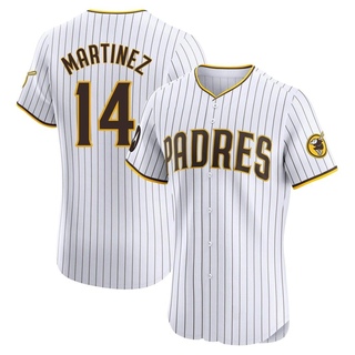 Elite Carmelo Martinez Men's San Diego Padres Home Patch Jersey - White