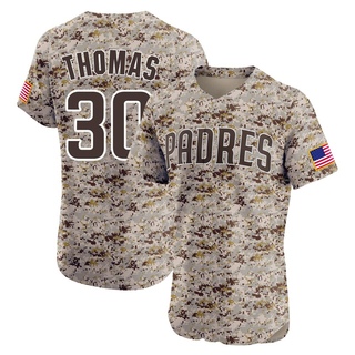 Elite Derrel Thomas Men's San Diego Padres Alternate Vapor Premier Jersey - Camo