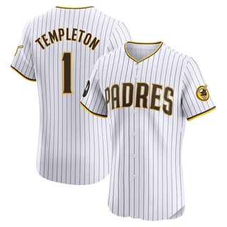 Elite Garry Templeton Men's San Diego Padres Home Patch Jersey - White
