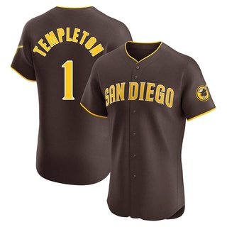 Elite Garry Templeton Men's San Diego Padres Road Vapor Premier Jersey - Brown
