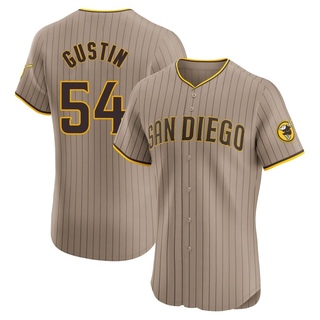 Elite Harry Gustin Men's San Diego Padres Alternate Jersey - Brown