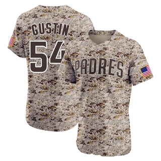 Elite Harry Gustin Men's San Diego Padres Alternate Vapor Premier Jersey - Camo