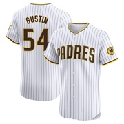 Elite Harry Gustin Men's San Diego Padres Home Jersey - White