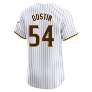 Elite Harry Gustin Men's San Diego Padres Home Jersey - White