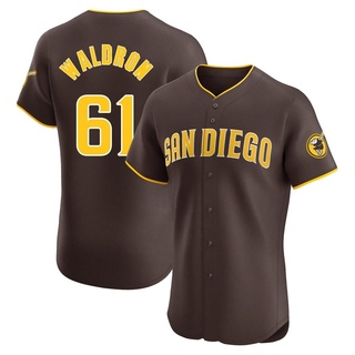 Elite Matt Waldron Men's San Diego Padres Road Vapor Premier Jersey - Brown