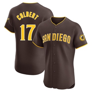 Elite Nate Colbert Men's San Diego Padres Road Vapor Premier Jersey - Brown