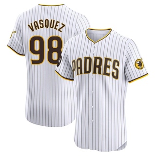 Elite Randy Vasquez Men's San Diego Padres Home Patch Jersey - White