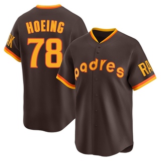 Limited Bryan Hoeing Men's San Diego Padres Cooperstown Collection Jersey - Brown