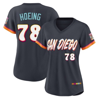 Limited Bryan Hoeing Women's San Diego Padres Obsidian 2026 City Connect Stadium Jersey