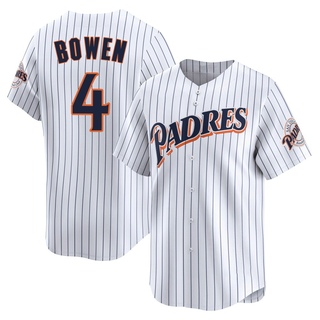 Limited Jase Bowen Men's San Diego Padres Cooperstown Collection Jersey - White