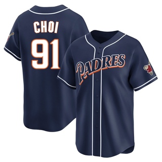 Limited Ji Man Choi Men's San Diego Padres Cooperstown Collection Jersey - Navy