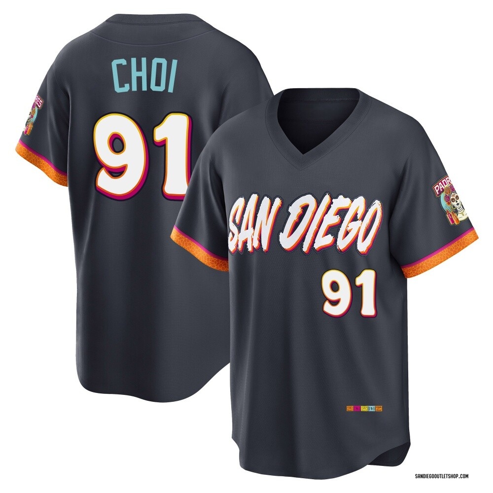 Limited Ji Man Choi Men's San Diego Padres Obsidian 2026 City Connect Stadium Jersey