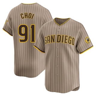 Limited Ji Man Choi Men's San Diego Padres Tan Alternate Jersey