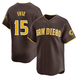 Limited Mike Ivie Men's San Diego Padres Away Jersey - Brown