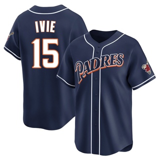 Limited Mike Ivie Men's San Diego Padres Cooperstown Collection Jersey - Navy