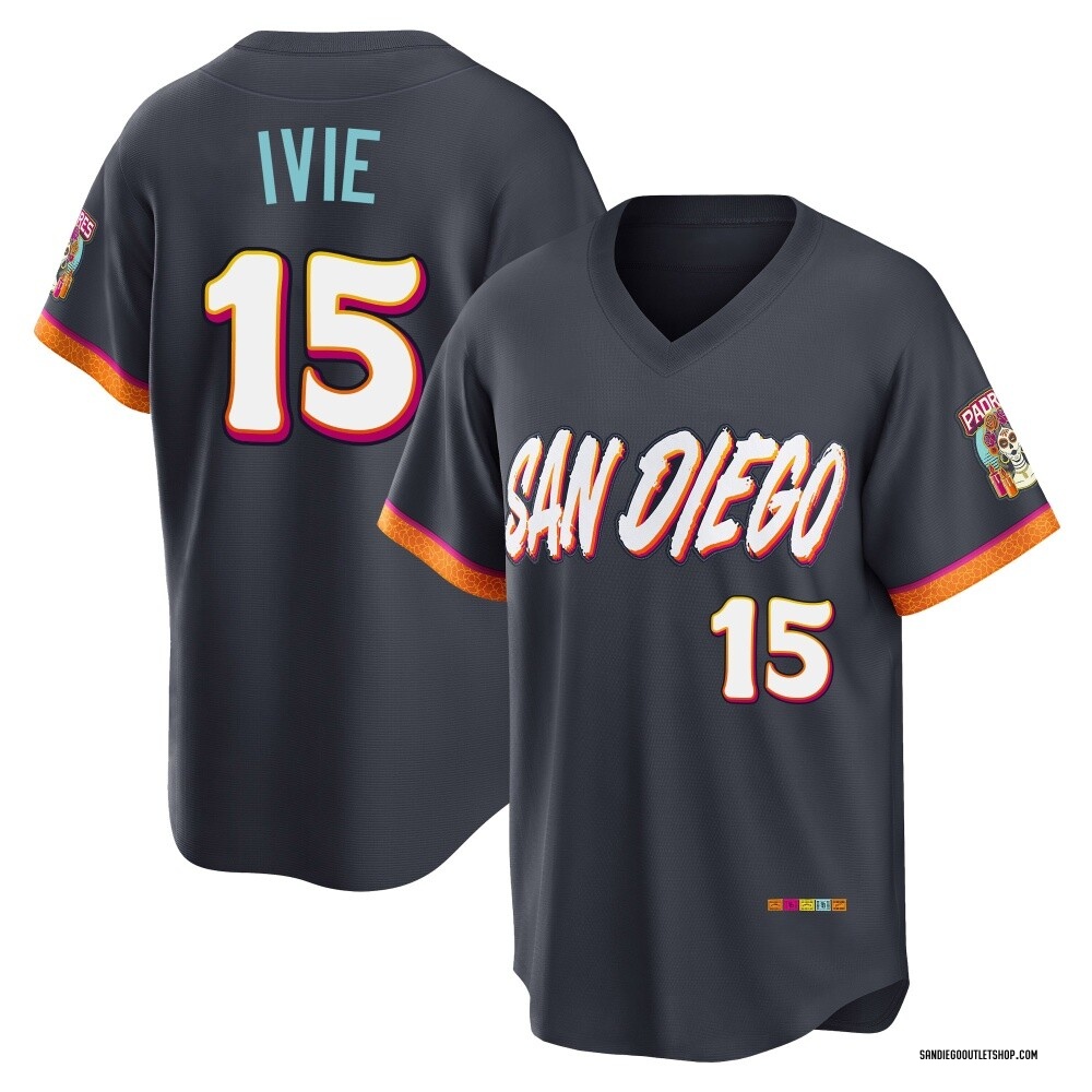 Limited Mike Ivie Men's San Diego Padres Obsidian 2026 City Connect Stadium Jersey