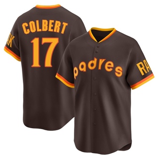 Limited Nate Colbert Men's San Diego Padres Cooperstown Collection Jersey - Brown