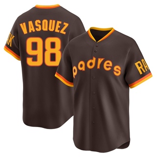 Limited Randy Vasquez Men's San Diego Padres Cooperstown Collection Jersey - Brown