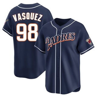 Limited Randy Vasquez Men's San Diego Padres Cooperstown Collection Jersey - Navy