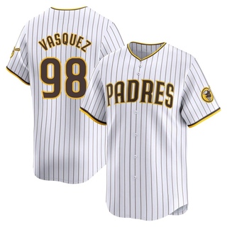 Limited Randy Vasquez Men's San Diego Padres Home Jersey - White