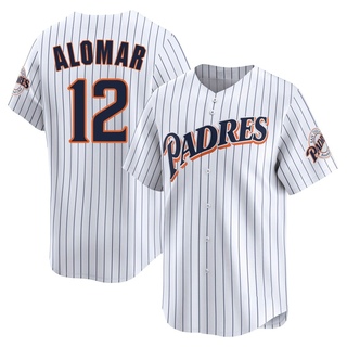 Limited Roberto Alomar Men's San Diego Padres Cooperstown Collection Jersey - White