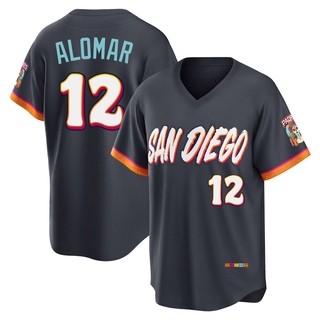Limited Roberto Alomar Men's San Diego Padres Obsidian 2026 City Connect Stadium Jersey