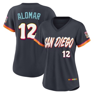 Limited Roberto Alomar Women's San Diego Padres Obsidian 2026 City Connect Stadium Jersey