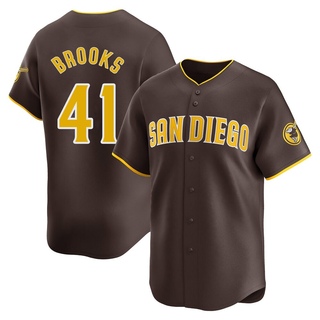 Limited Trenton Brooks Men's San Diego Padres Away Jersey - Brown