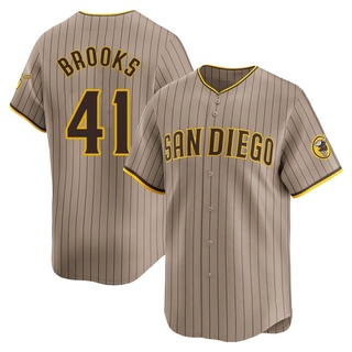 Limited Trenton Brooks Men's San Diego Padres Tan Alternate Jersey