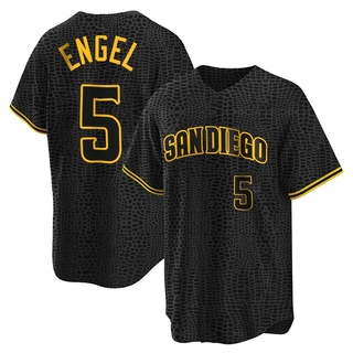 Replica Adam Engel Men's San Diego Padres Snake Skin City Jersey - Black