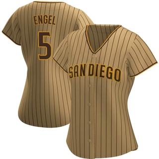 Replica Adam Engel Women's San Diego Padres Alternate Jersey - Tan/Brown