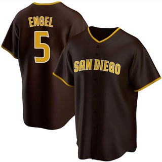 Replica Adam Engel Youth San Diego Padres Road Jersey - Brown