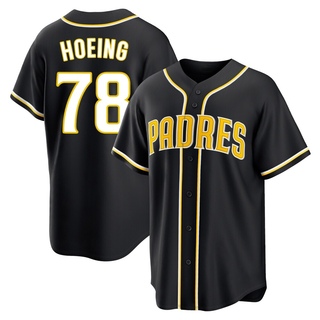 Replica Bryan Hoeing Men's San Diego Padres Fashion Out Jersey - Black
