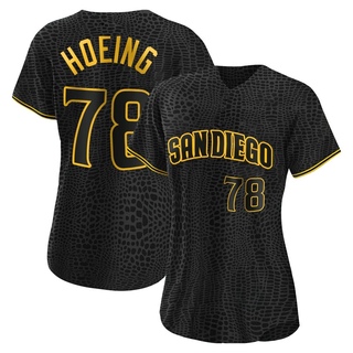 Replica Bryan Hoeing Women's San Diego Padres Snake Skin City Jersey - Black