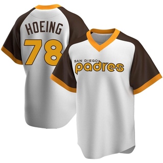 Replica Bryan Hoeing Youth San Diego Padres Home Cooperstown Collection Jersey - White