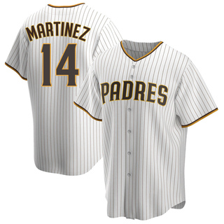Replica Carmelo Martinez Men's San Diego Padres Home Jersey - White/Brown